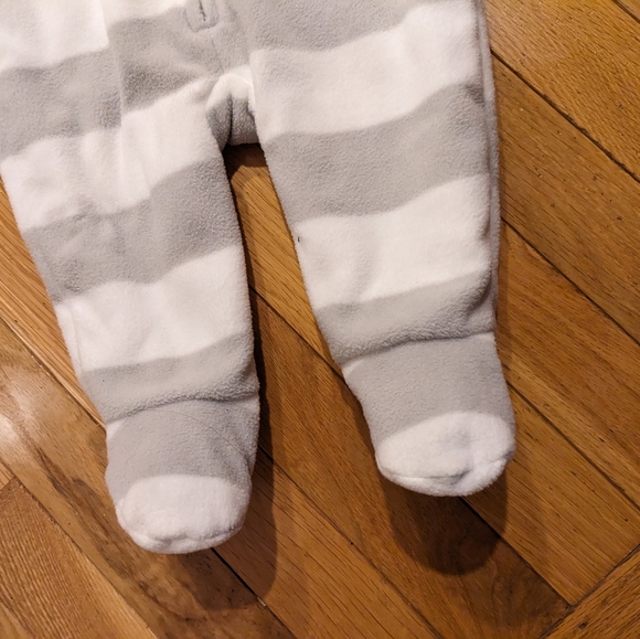 Baby Boy Girl Hooded Romper Lined Jumpsuit Bodysuit Warm Coat 3-6 months - Picture 7 of 7